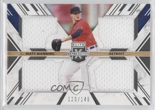 2019 Panini Elite Extra Edition Triple Silhouettes Black /149 Matt Manning a3i