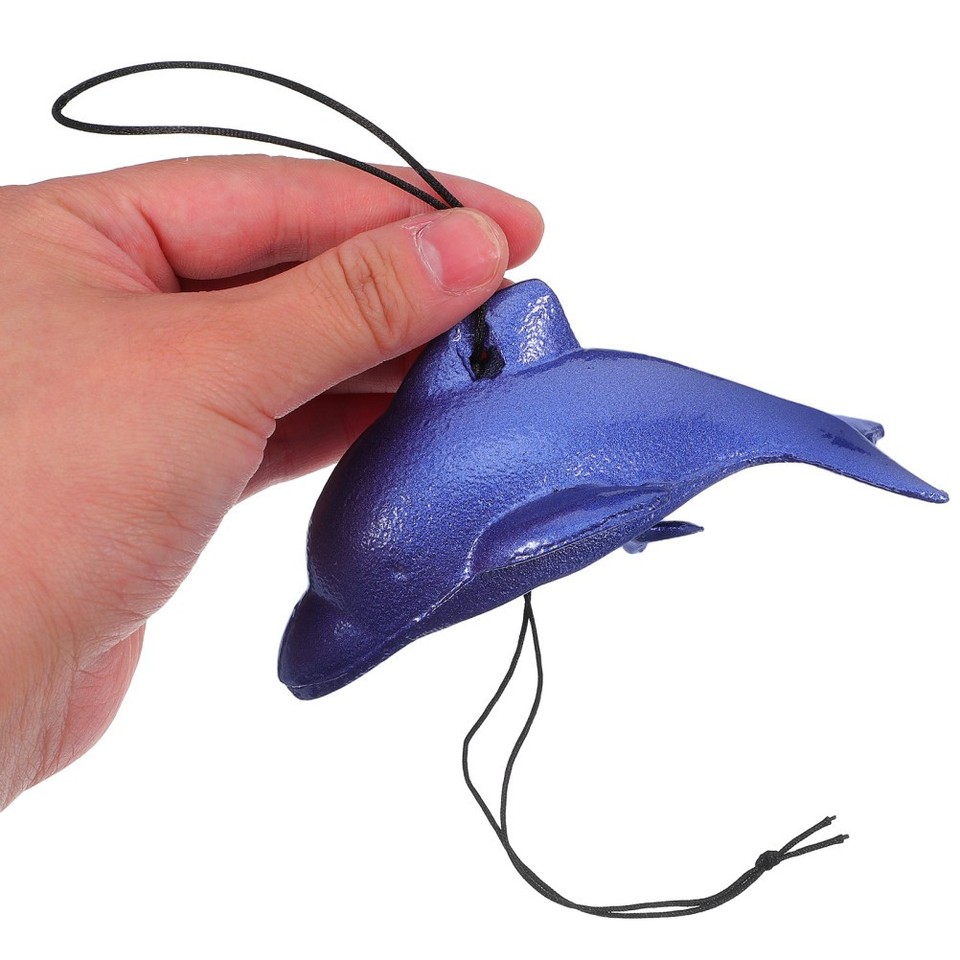 Vintage Japanese Iron Wind Chime Dolphin Shape Lavender Home Decoration ...