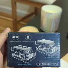 Raspberry Pi 4 Model B Case with Cooling Heatsink and Fan Black