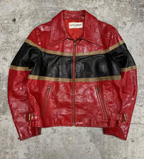 Dolce&Gabbana Leather Outer Shell Red Coats, Jackets & Vests for