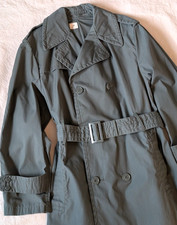 Vintage US Army Raincoat 1971 Cotton Blend Trench Military Classic Grunge Small