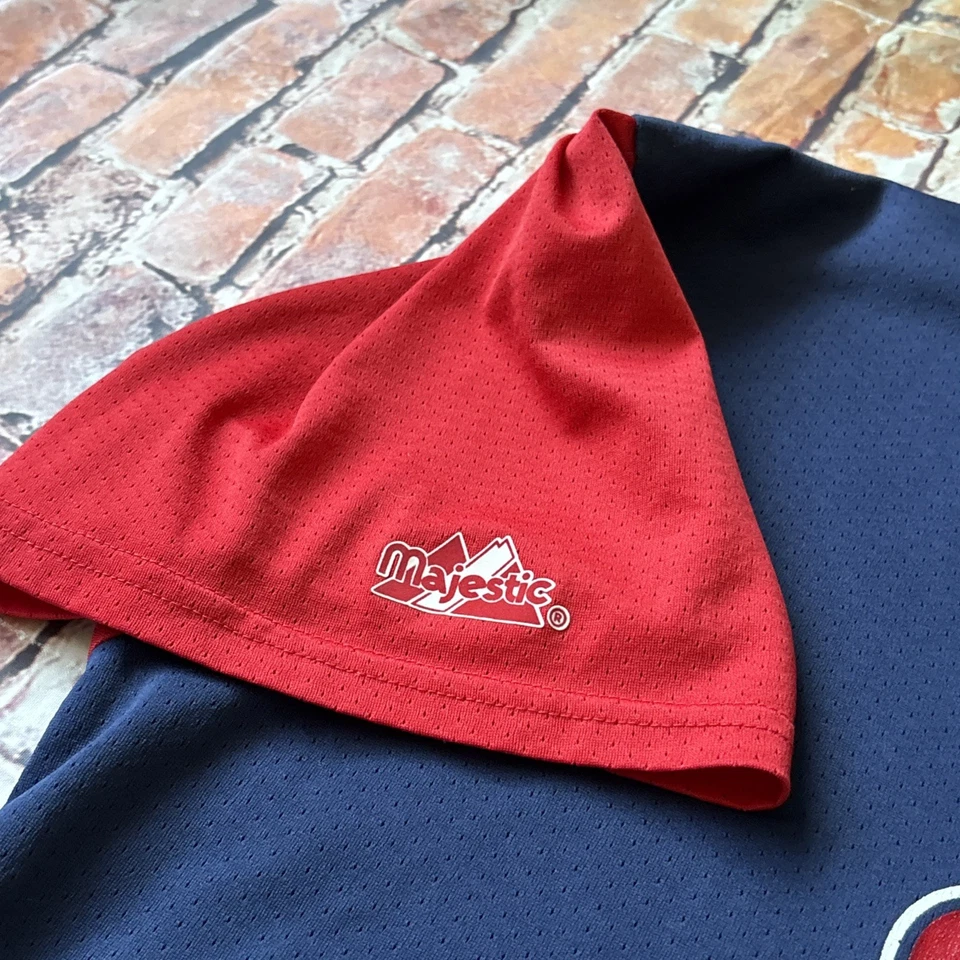 Винтажная футболка Majestic MLB Cleveland Indians взрослый размер 2X - СДЕЛАНО В США - Изображение 4 из 4