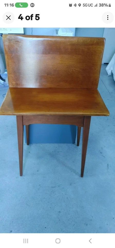 Mesa de Juego Muebles Coloniales de Arce Cushman Excelente Estado Foto 3 de 4