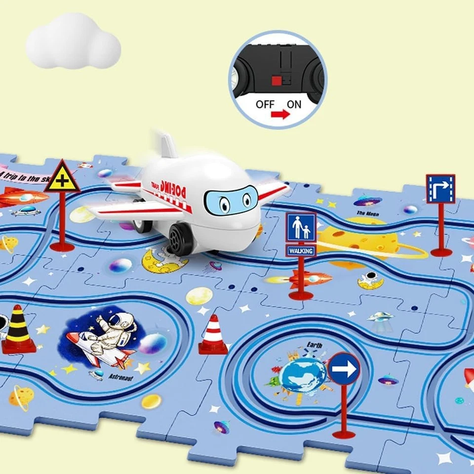 Juego Puzzle Pista Coche, Hágalo Usted Mismo Montaje Carro Eléctrico, Vehículo de Juguete y Asse... Foto 4 de 4