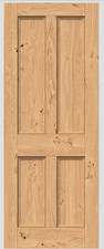 Internal Rustic Oak Pre Finished Edwardian Solid Door