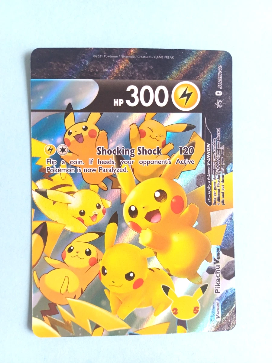 Pikachu V-Union SWSH140 SWSH: Sword & Shield Promo Cards for sale