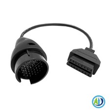 Obd1 To Obd2 Adapter For Mercedes-benz 38pin To 16pin Diagnostic Cable Connector