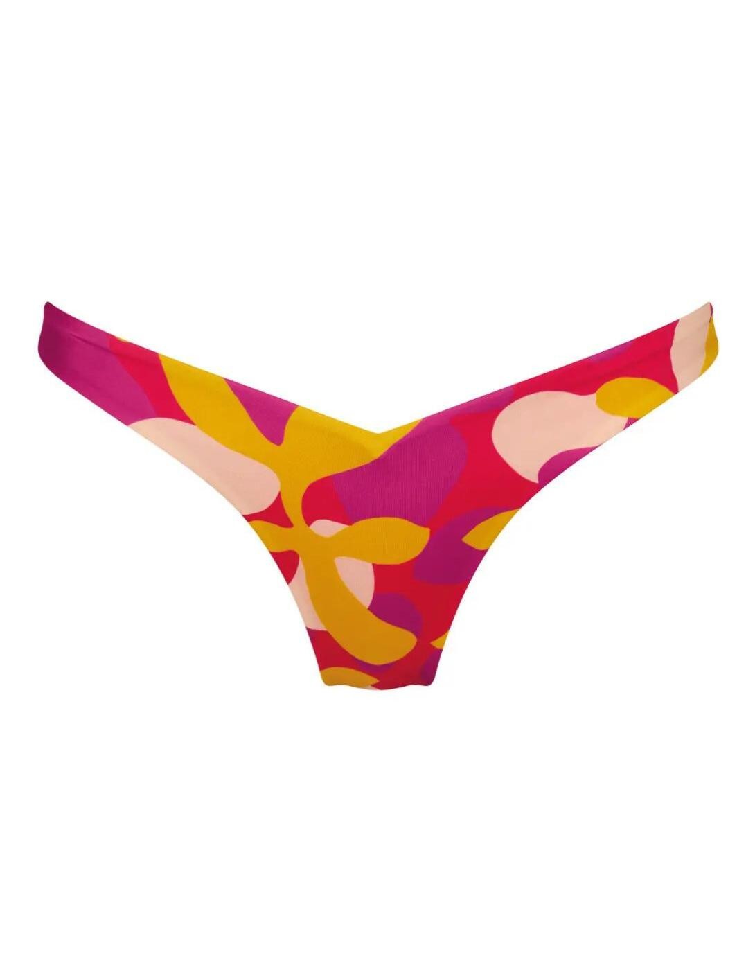 L - 14 Sloggi Shore Flower Horn Bikini Brief 10211201 Swimwear Tanga Bottoms