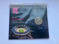 2012 Olympic Handover To Rio Two 2 Pound Brilliant Uncirculated Coin pack BU