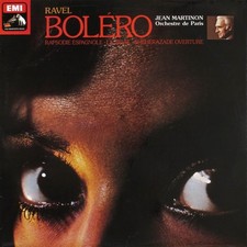 RAVEL MARTINON BOLERO/RAPSODIE ESPAGNOLE LP 33 RPM 1976 HIS MASTER'S VOICE UK