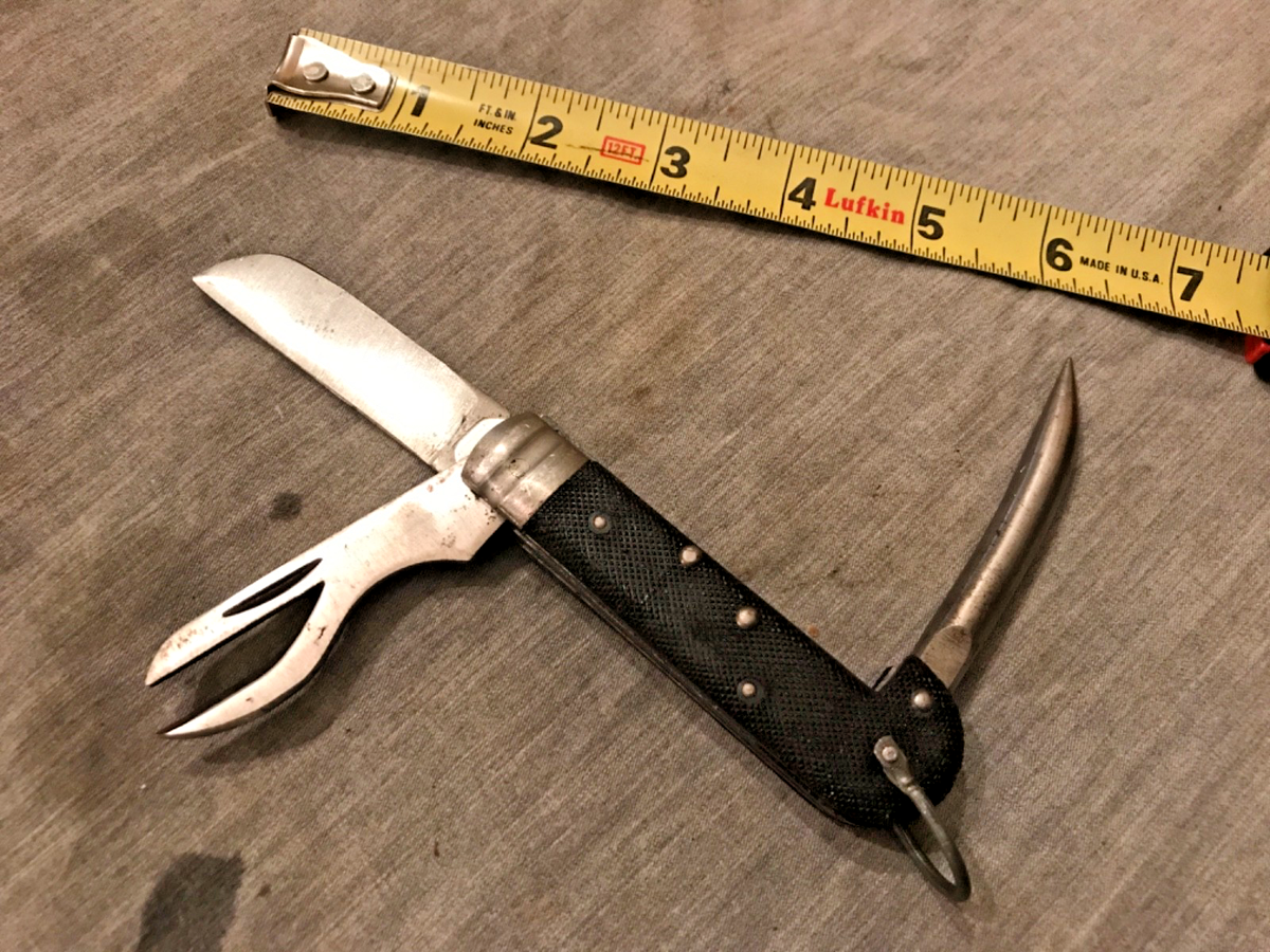 Original Italian Italy military Navy folding pocket knife w