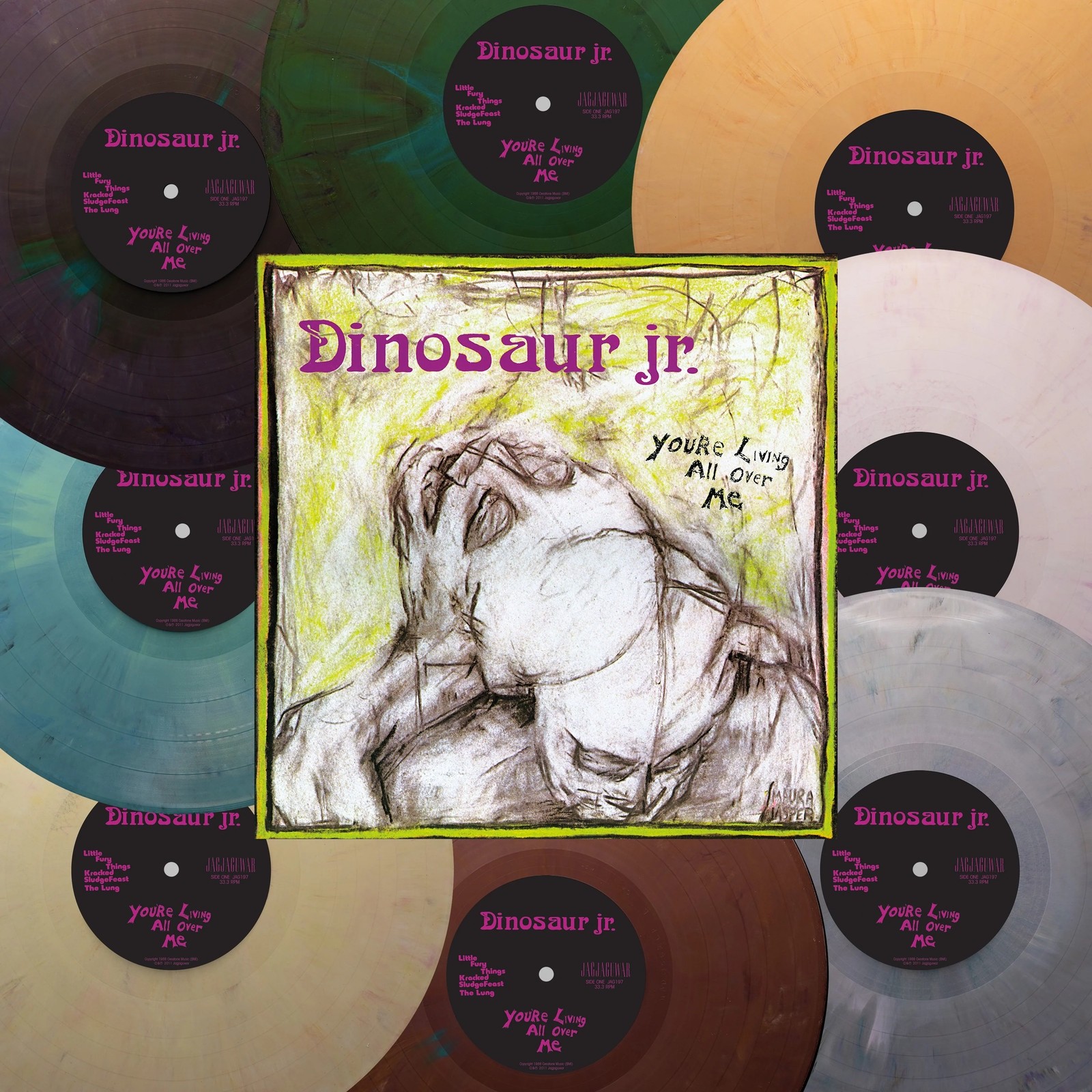 Dinosaur Jr. You're Living All Over Me Eco-Mix Vinyl LP New & Sealed