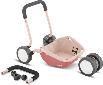 PUKY TRAILY 3-in-1 Lauflernwagen Anhänger für Pukylino & Wutsch pink 6617