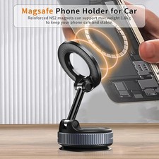 360  Vacuum Magnetic Phone Holder - Suction Cup Car Mount w/ Foldable Stand US