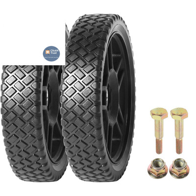 AR-PRO (2-Pack) Replacement 8'' Push Lawn Mower Wheels - Universal 8 Inch
