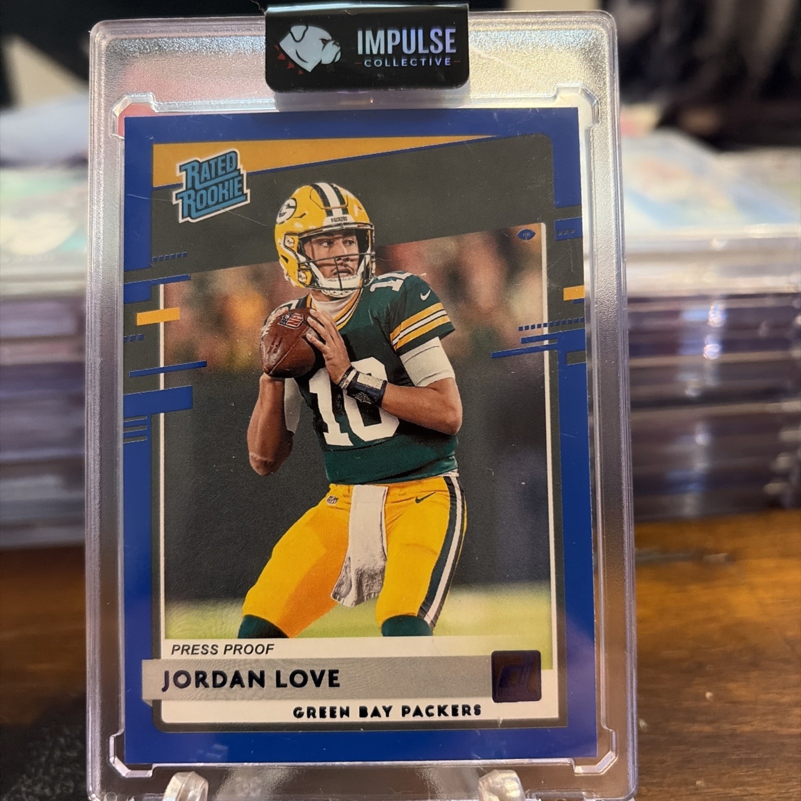 2020 Panini Donruss - Rated Rookie Jordan Love #304 Press Proof Blue (RC)