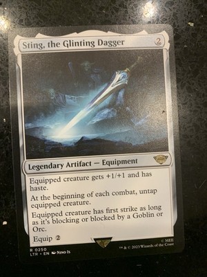 1x STING, THE GLINTING DAGGER - Herr der Ringe - MTG - Magic