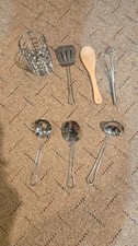Melissa  Doug Stir and Serve Cooking Utensils 7 pcs - Stainless Steel Toy