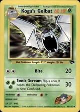 Pokemon Gym Challenge Uncommon Koga's Golbat 46/132 - Near Mint (NM) on eBay