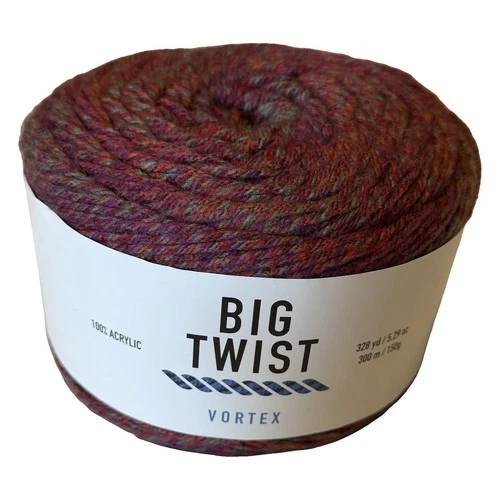 Big Twist Vortex Yarn 1 Cake Rosebush 5.29 oz 328 yd Acrylic NEW - product listing photo