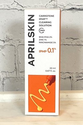 SEALED APRIL SKIN Carrotene IPMP Clearing Solution Acne 0.67 fl oz EXP 09/2027