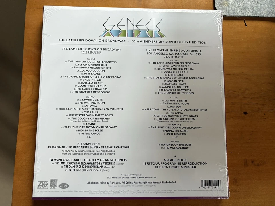 GENESIS - THE LAMB LIES DOWN ON BROADWAY - 50th Anniversary Super Deluxe Edition - Bild 2 von 4