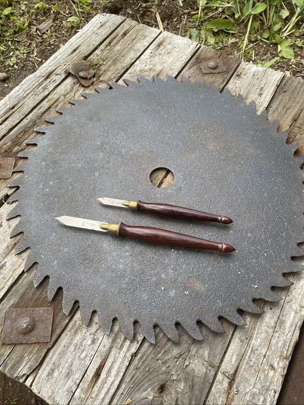 Blue Spruce Toolworks - Lot Of 2 Rosewood Marking  Knifes EXCELLENT No Reserve