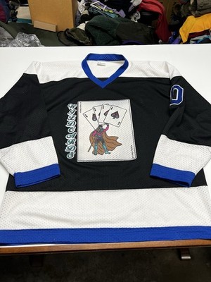 Vintage 90s Marvel Comics Gambit X-Men Sewn Hockey Jersey XXL Ace Wildcards