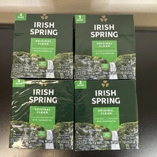 12 Bars Irish Spring Deodorant Bar Soap for Men, Original Clean and Fresh