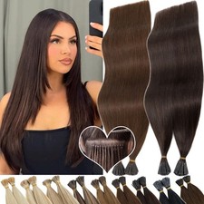 Stick I Tip Pre Bonded Keratin Cold Fusion Real Remy Human Hair Extensions 300S