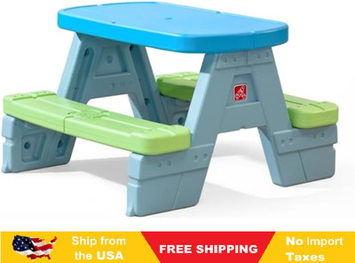 Step2 Sun & Shade Kids Picnic Table with Removeable Umbrella, Indoor/Outdoor