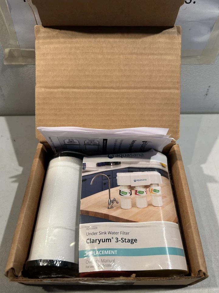 Aquasana AQ-5300R 3-Stage Under Sink Water Filter, Replacement Filters - Image 3 of 4