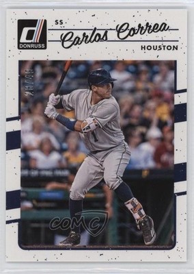 2017 Panini Donruss Aqueous Test /49 Carlos Correa #98 0q3