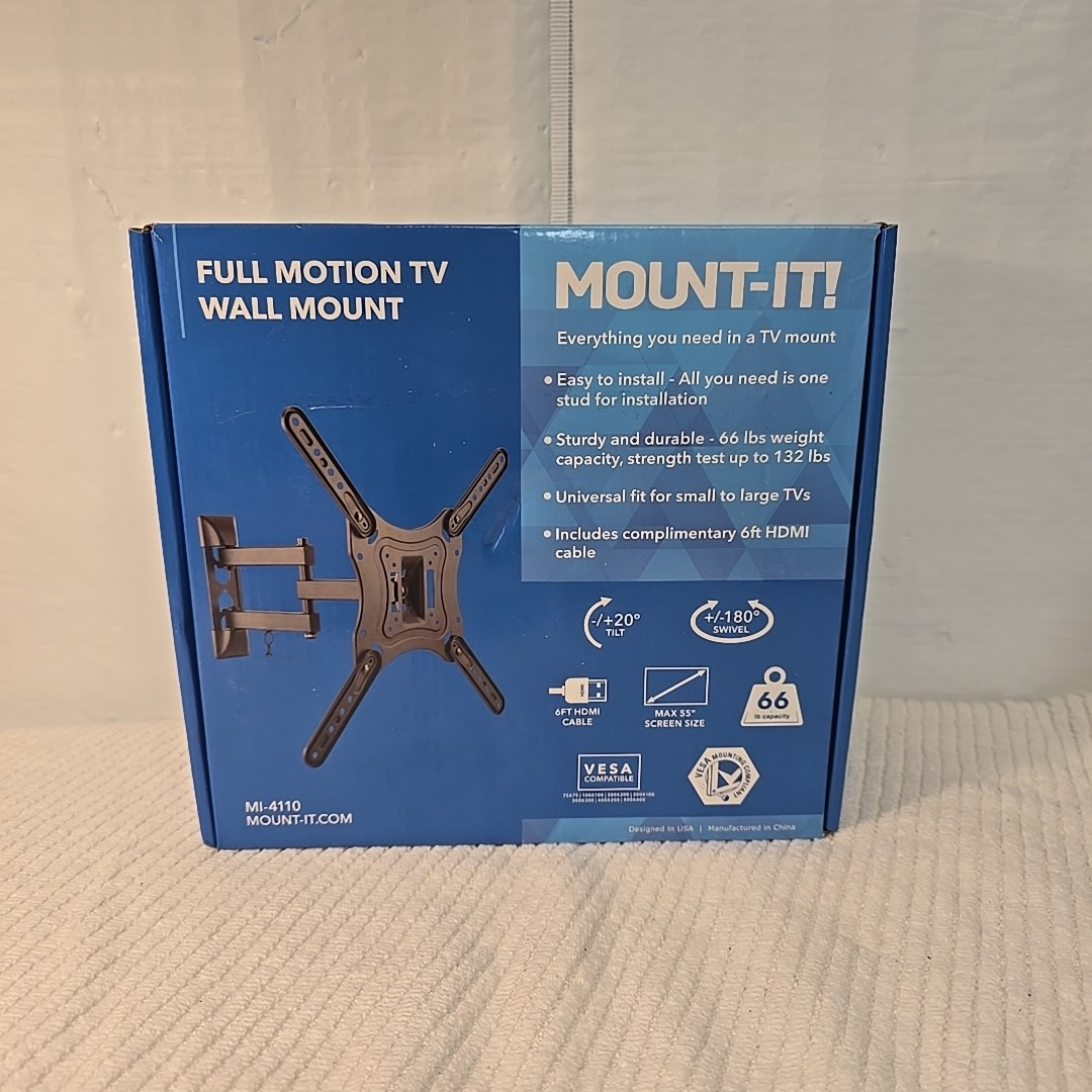 Mount-It! MI-4110 Articulating TV Wall Mount w/Full Motion Arm for 32-55 Inch (H