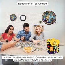Zodiac Horoscope Puzzle Toys Collection  Toddlers with Buckles and Zippers Pack