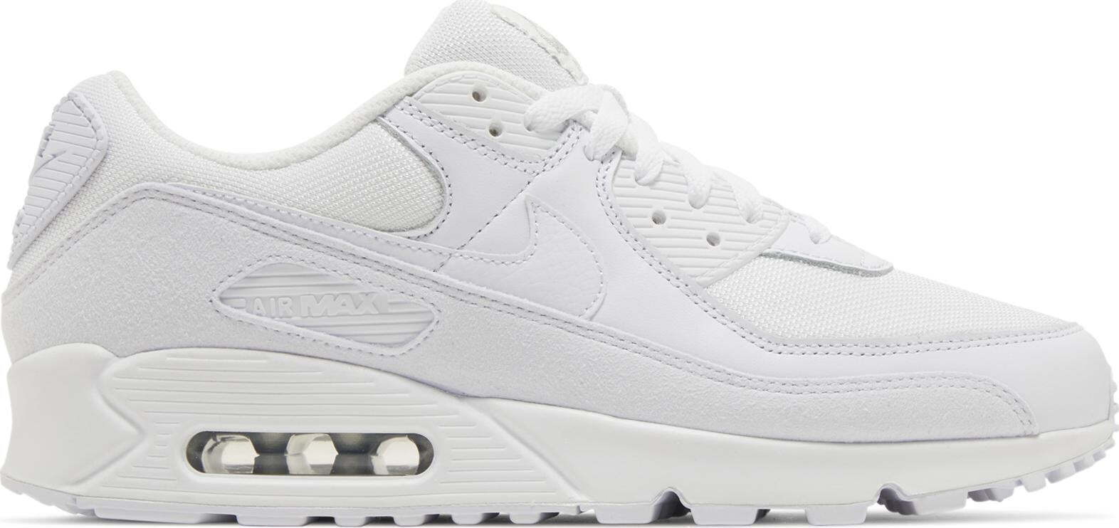 [FJ4003-100] Мужские кроссовки Nike AIR MAX 90 ПРЕМИУМ БЕЛЫЙ СЕРЕБРИСТЫЙ МЕТАЛЛИК (2023)