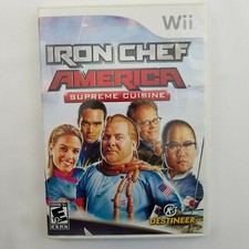 Iron Chef America: Supreme Cuisine (Nintendo Wii 2008) Complete CIB