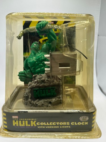 The Hulk, COLLECTORS CLOCK, 2003, ThinkTek, MARVEL- Plastic Yellowing - Picture 1 of 6