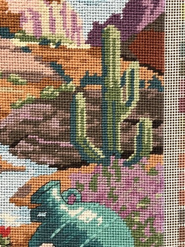 Needlepoint Art Dimensions Southwest Afternoon Gloria Eriksen Cactus River GIFT - Picture 3 of 9