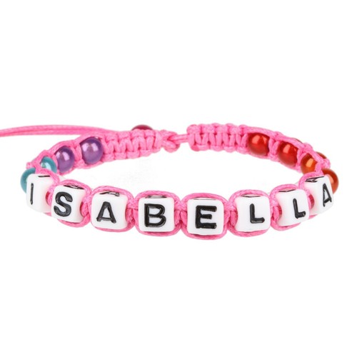 Pulsera de amistad personalizada nombre carta mensaje alfabeto cuentas amigos regalo - Imagen 73 de 113