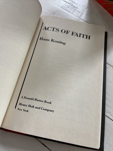 Acts of Faith by Hans Koning (1988, Hardcover w/DJ) 1st American Edition - Picture 11 of 12