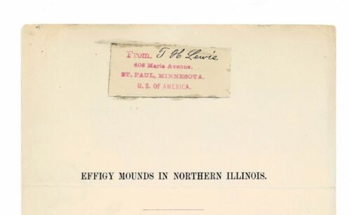 1888 BILDNISHÜGEL IN NORTHERN ILLINOIS - SIGNIERT von THEODORE HAYES LEWIS - Bild 3 von 3