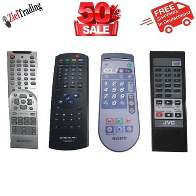 4x Sansui /JVC /Grundig /Sony Fernbedienung Remote Control