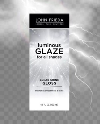 John Frieda Luminous Glaze Clear Shine Gloss for all hair shades 6.5 oz NIB