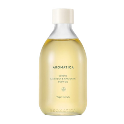 [AROMATICA] Serene Lavender & Marjoram Body Oil - 100ml / Free Gift