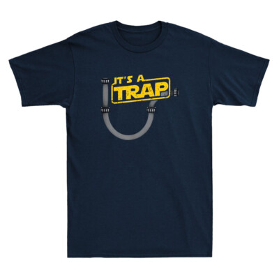 It's A Trap Funny Plumbing Plumber Lover Gift Vintage Men's Short Sleeve T-Shirt