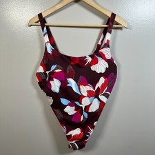 Athleta Hermosa One Piece Swimsuit Size Large Hero Bloom Floral Beach Vacation