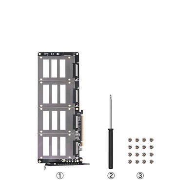 Card U.2 2U2X8/4U2X16 X8/X16 Adapter 4.0 Card for PCIE Riser JEYI Conversion