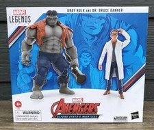 Gray Hulk and Dr Bruce Banner Avengers 6 In Action Figures Marvel Legends NIB