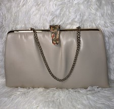 Vintage And Clutch Bag With Chain Strap